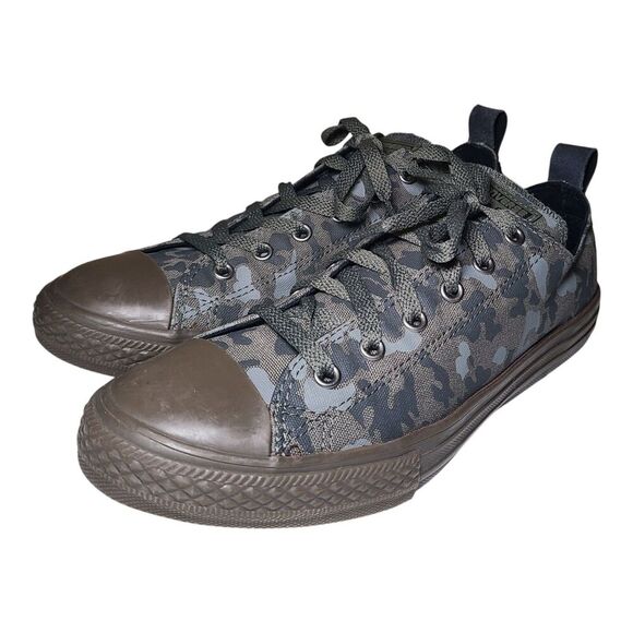 Converse Chuck Taylor All-Star All Green Camo Low Top 660024F Junior's Size 6 - Picture 1 of 14